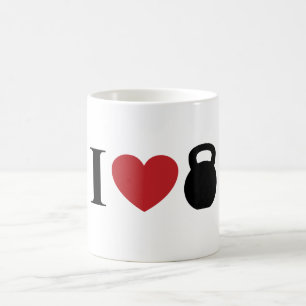 I LIEBE KETTLEBELL KAFFEETASSE