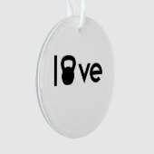 I Liebe Kettlebells Ornament (Vorderseite)