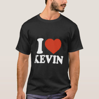 I Liebe Kevin I Heart Kevin Rotes Herz Valentine T-Shirt