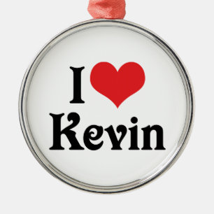 I Liebe Kevin Ornament Aus Metall