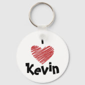 I Liebe Kevin Schlüsselanhänger (Vorderseite)
