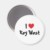 I Liebe Key West Florida Magnet (Vorderseite/Rückseite)