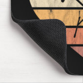 I Liebe Keyboard and Synthie Retro Heart Mousepad (Ecke)