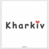 I Liebe Kharkiv Aufkleber (Blatt)