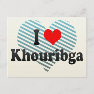 I Liebe Khouribga, Marokko Postkarte