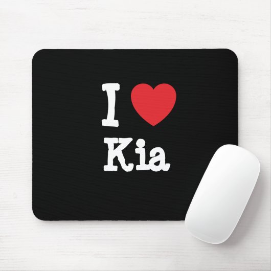 I Liebe Kia T - Shirt Mousepad (Mit Mouse)