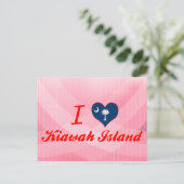 I Liebe Kiawah Island, South Carolina Postkarte (Stehend Vorderseite)