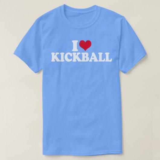 I Liebe Kickball T-Shirt (Design vorne)