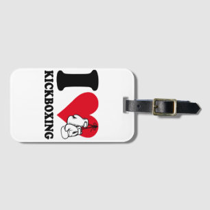 I Liebe Kickboxing Gepäckanhänger