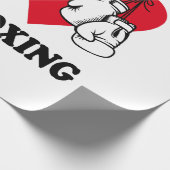 I Liebe Kickboxing Geschenkpapier (Ecke)