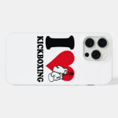 I Liebe Kickboxing iPhone Hülle (Rückseite (Horizontal))