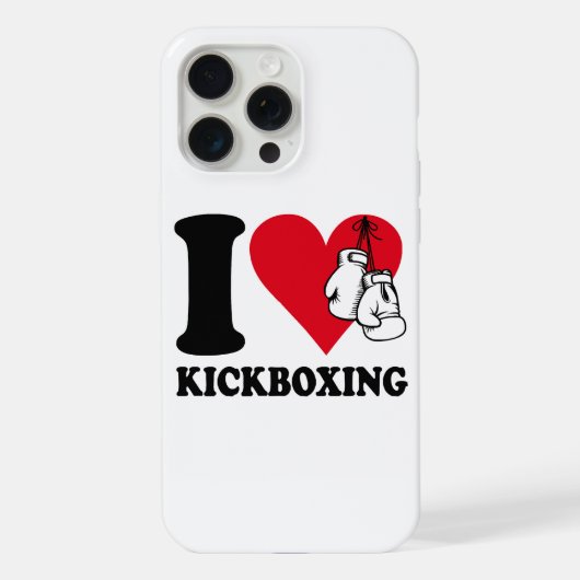 I Liebe Kickboxing iPhone Hülle (Rückseite)