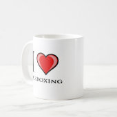 I Liebe Kickboxing Kaffeetasse (Vorderseite Links)