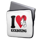 I Liebe Kickboxing Laptopschutzhülle (Vorderseite Links)