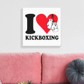 I Liebe Kickboxing Leinwanddruck (Insitu (Wohnzimmer))