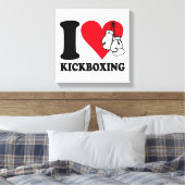 I Liebe Kickboxing Leinwanddruck (Insitu (Schlafzimmer))