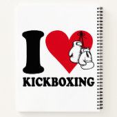 I Liebe Kickboxing Notizblock (Rückseite)