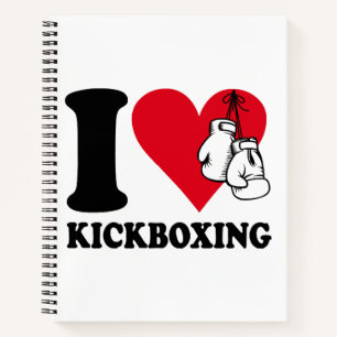 I Liebe Kickboxing Notizblock