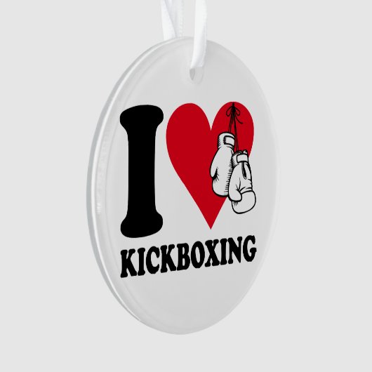 I Liebe Kickboxing Ornament (Vorderseite)