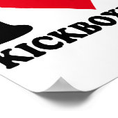 I Liebe Kickboxing Poster (Ecke)