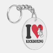I Liebe Kickboxing Schlüsselanhänger (Vorderseite links)