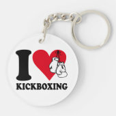 I Liebe Kickboxing Schlüsselanhänger (Rückseite)