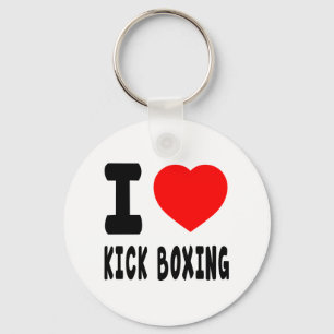 I Liebe Kickboxing Schlüsselanhänger
