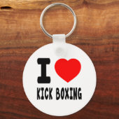 I Liebe Kickboxing Schlüsselanhänger (Vorderseite)