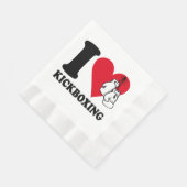 I Liebe Kickboxing Serviette (Ecke)