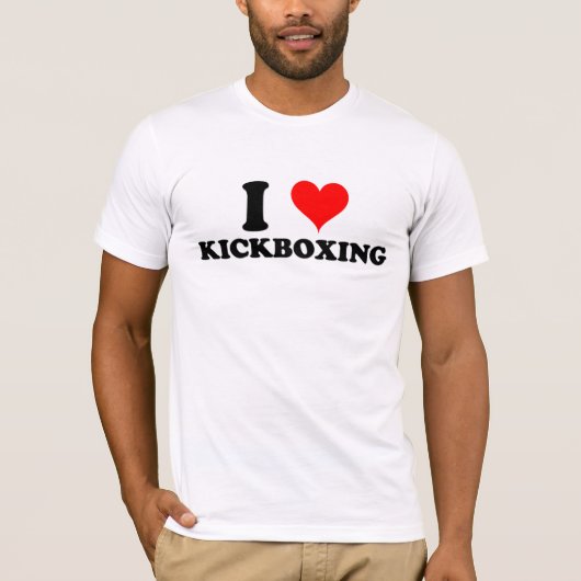 I Liebe Kickboxing T-Shirt (Vorderseite)