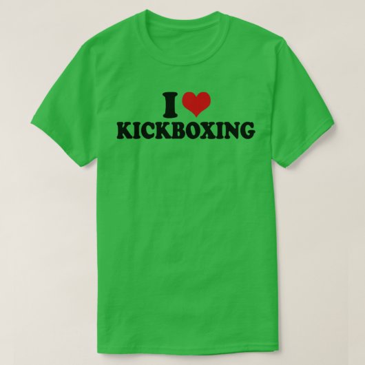 I Liebe Kickboxing T-Shirt (Design vorne)