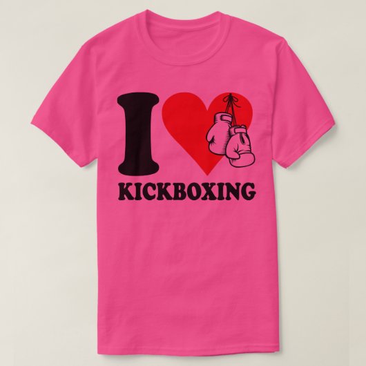 I Liebe Kickboxing T-Shirt (Design vorne)