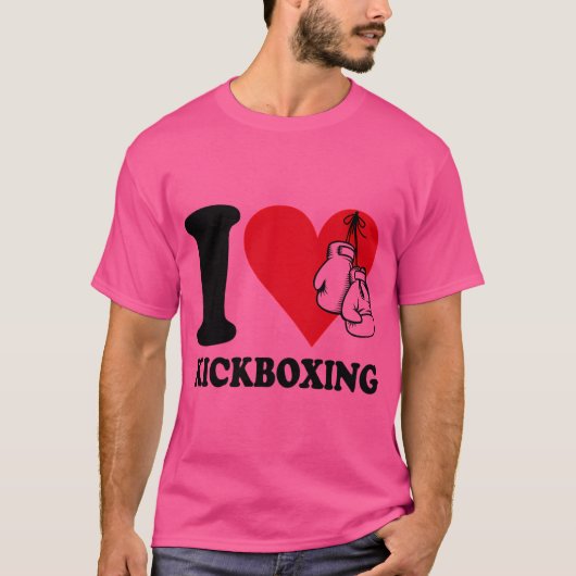I Liebe Kickboxing T-Shirt (Vorderseite)