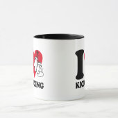 I Liebe Kickboxing Tasse (Zentrum)