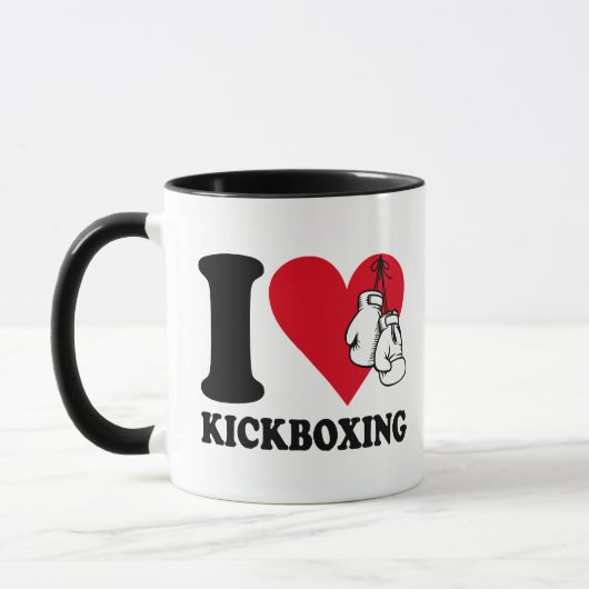 I Liebe Kickboxing Tasse (Links)