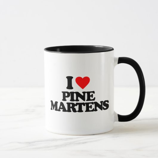 I LIEBE-KIEFERN-MARDER TASSE (Rechts)