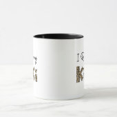 I Liebe Kiki Leopard kariert Tasse (Zentrum)