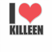 I Liebe Killeen Aufkleber (Vorderseite)