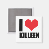 I Liebe Killeen Magnet (Vorderseite/Rückseite)