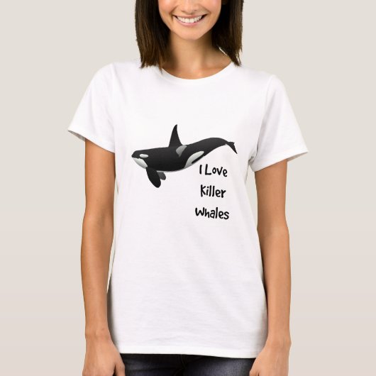 I Liebe Killer Whales T-Shirt (Vorderseite)