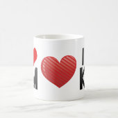 I Liebe Kilometer Kaffeetasse (Mittel)