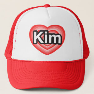 I Liebe Kim. Liebe I Sie Kim. Herz Truckerkappe
