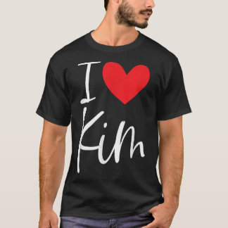 I Liebe Kim Name Personalisiert Girl BESTE FREUNDI T-Shirt
