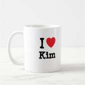 I Liebe Kim T - Shirt Kaffeetasse (Links)