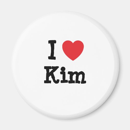 I Liebe Kim T - Shirt Magnet (Vorne)