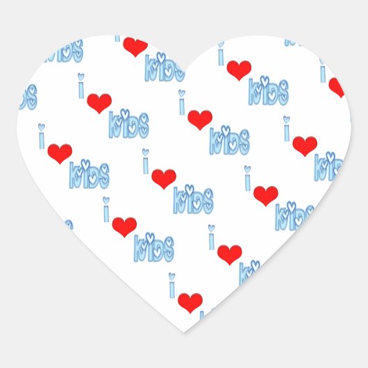 I Liebe Kinder Aufkleber (Vorderseite)