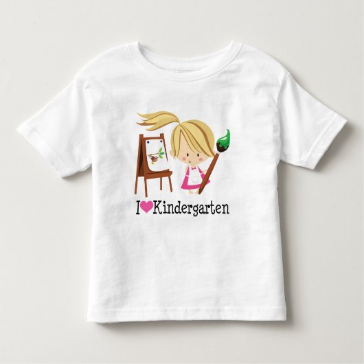 I Liebe-Kindergarten-Geschenk Kleinkind T-shirt (Vorderseite)