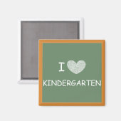 I Liebe Kindergarten Magnet (Vorderseite/Rückseite)
