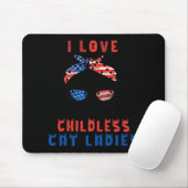 I Liebe Kinderlose Katzen Mousepad (Mit Mouse)