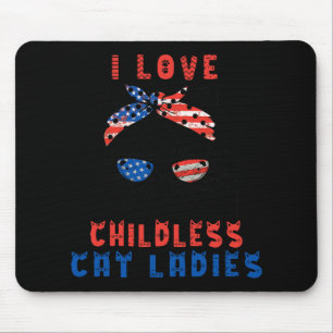 I Liebe Kinderlose Katzen Mousepad